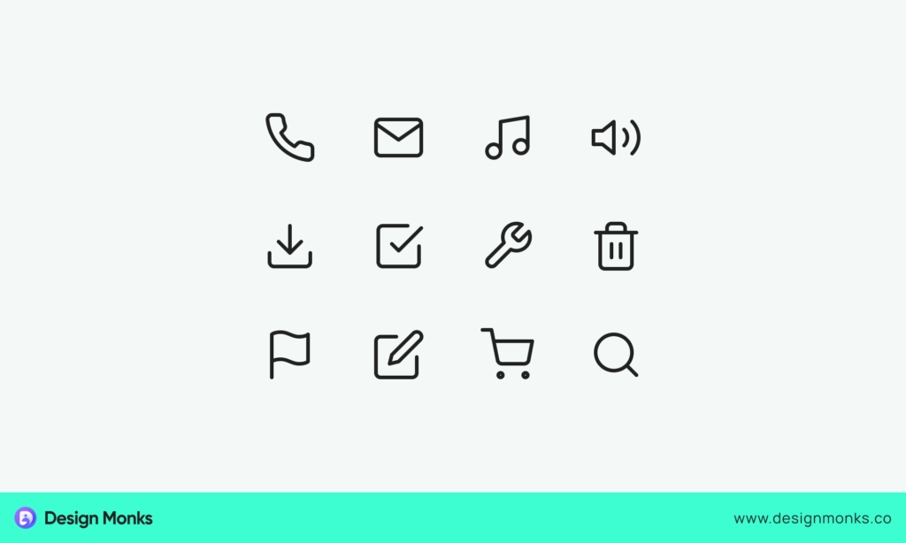 Icon, user interface elements